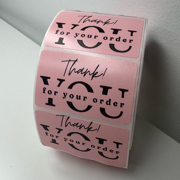100 pcs Thank You for your order my 2" Stickers labels NWT - Picture 12 of 14